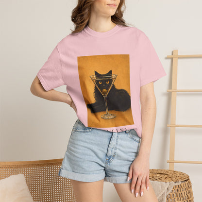 Catini Black Cat Martini T‑Shirt