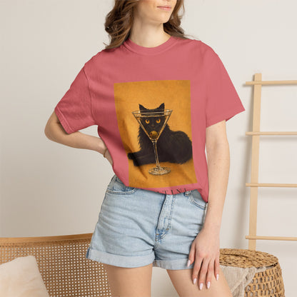 Catini Black Cat Martini T‑Shirt