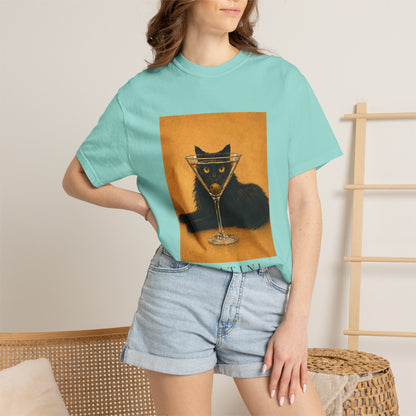 Catini Black Cat Martini T‑Shirt