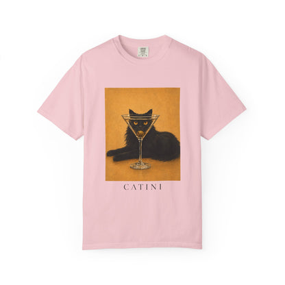 Catini Black Cat Martini T‑Shirt