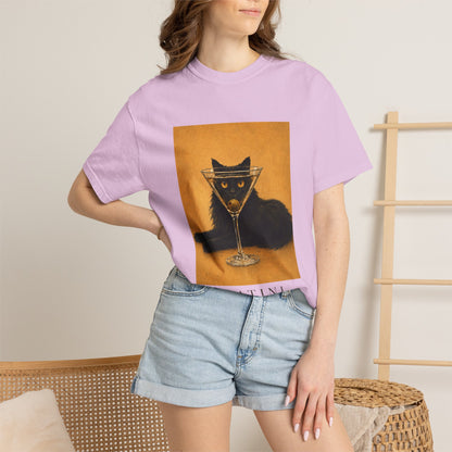 Catini Black Cat Martini T‑Shirt