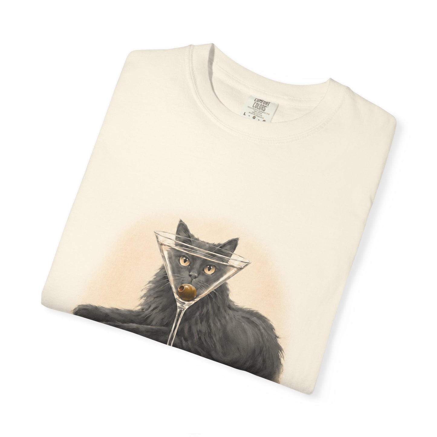 Catini Martini T Shirt — Cat with Martini Graphic Tee
