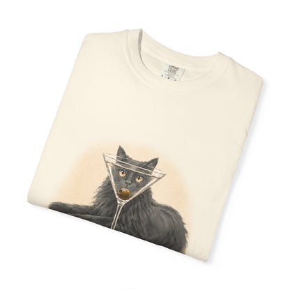 Catini Martini T Shirt — Cat with Martini Graphic Tee
