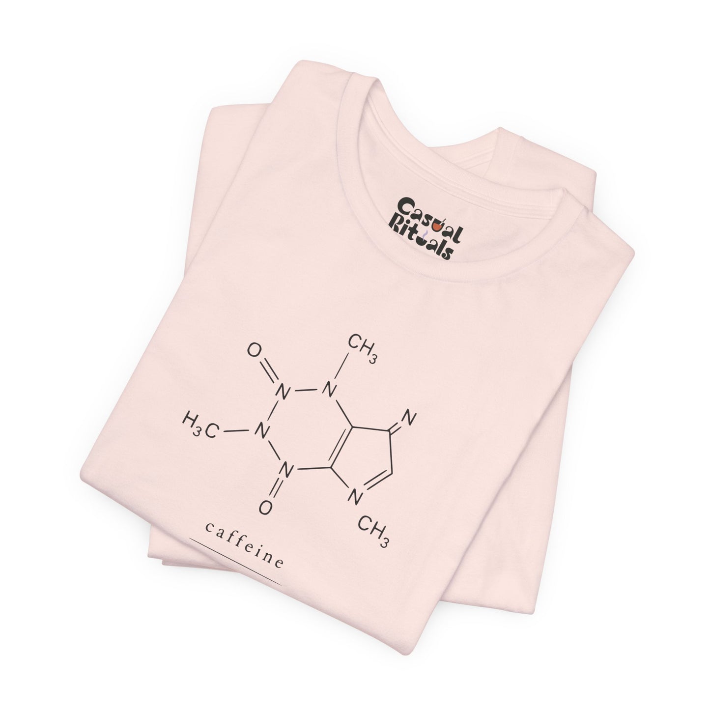Caffeine Molecule T‑Shirt — “It’s OK to Have a Third Coffee” Graphic Tee