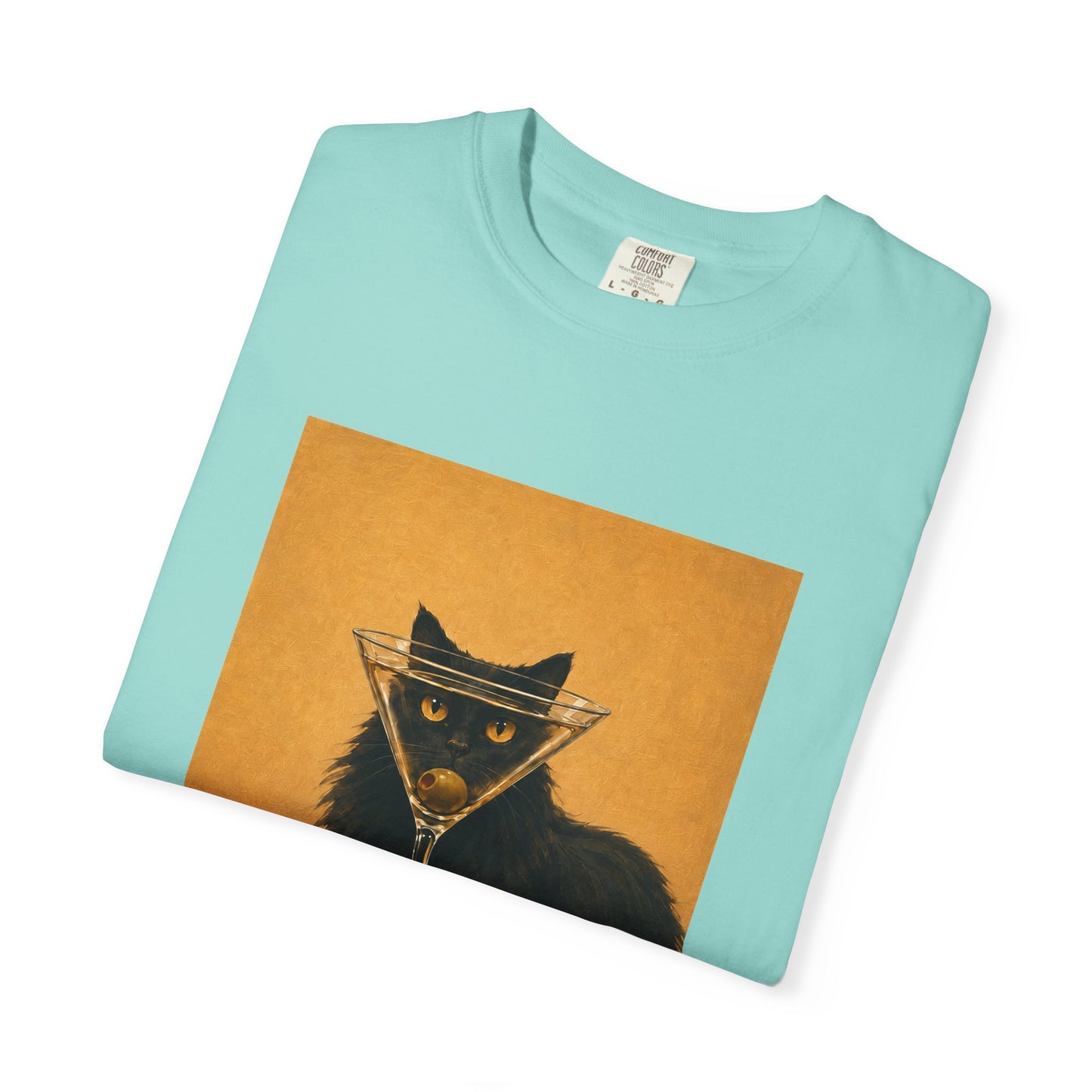 Catini Black Cat Martini T‑Shirt