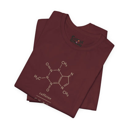 Caffeine Molecule T‑Shirt — “It’s OK to Have a Third Coffee” Graphic Tee