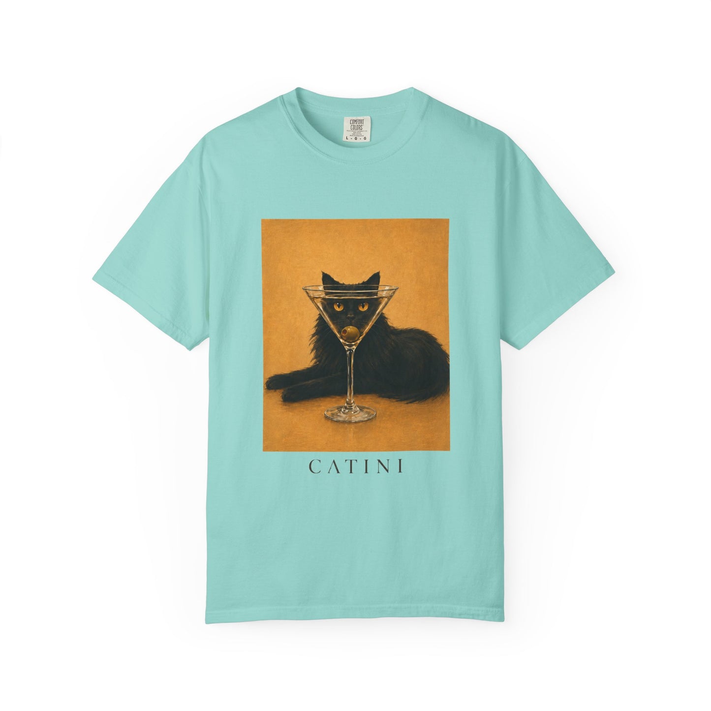 Catini Black Cat Martini T‑Shirt