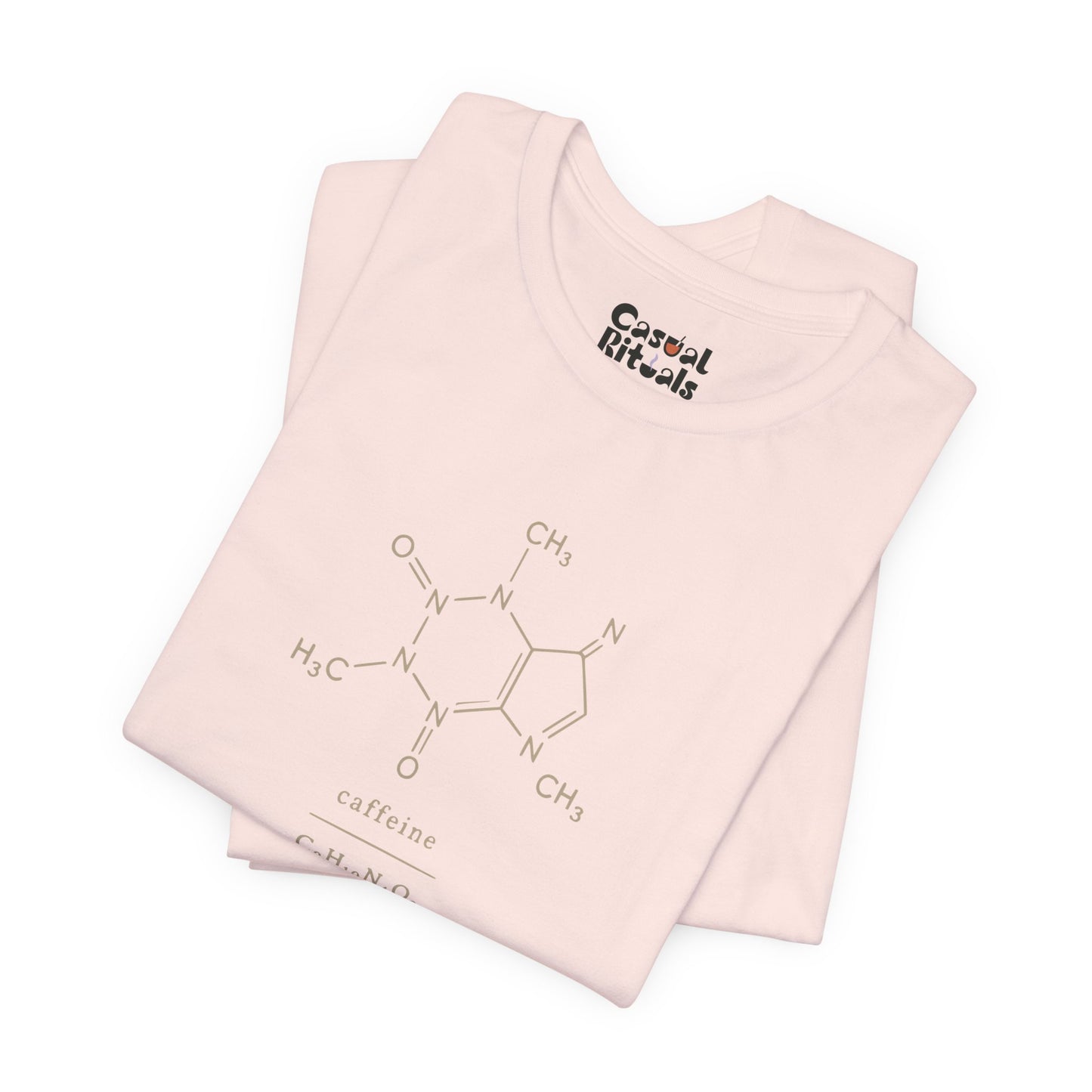 Caffeine Molecule T‑Shirt — “It’s OK to Have a Third Coffee” Graphic Tee