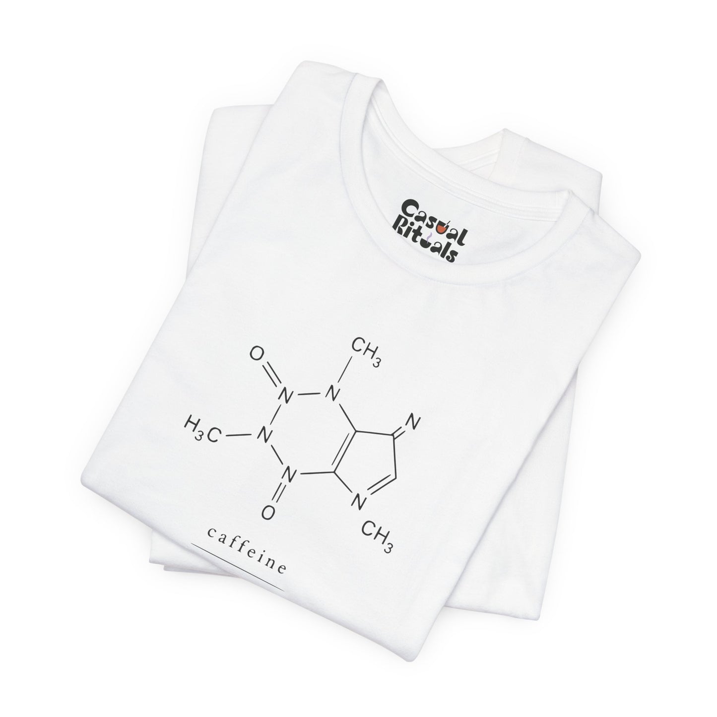 Caffeine Molecule T‑Shirt — “It’s OK to Have a Third Coffee” Graphic Tee