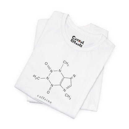 Caffeine Molecule T‑Shirt — “It’s OK to Have a Third Coffee” Graphic Tee