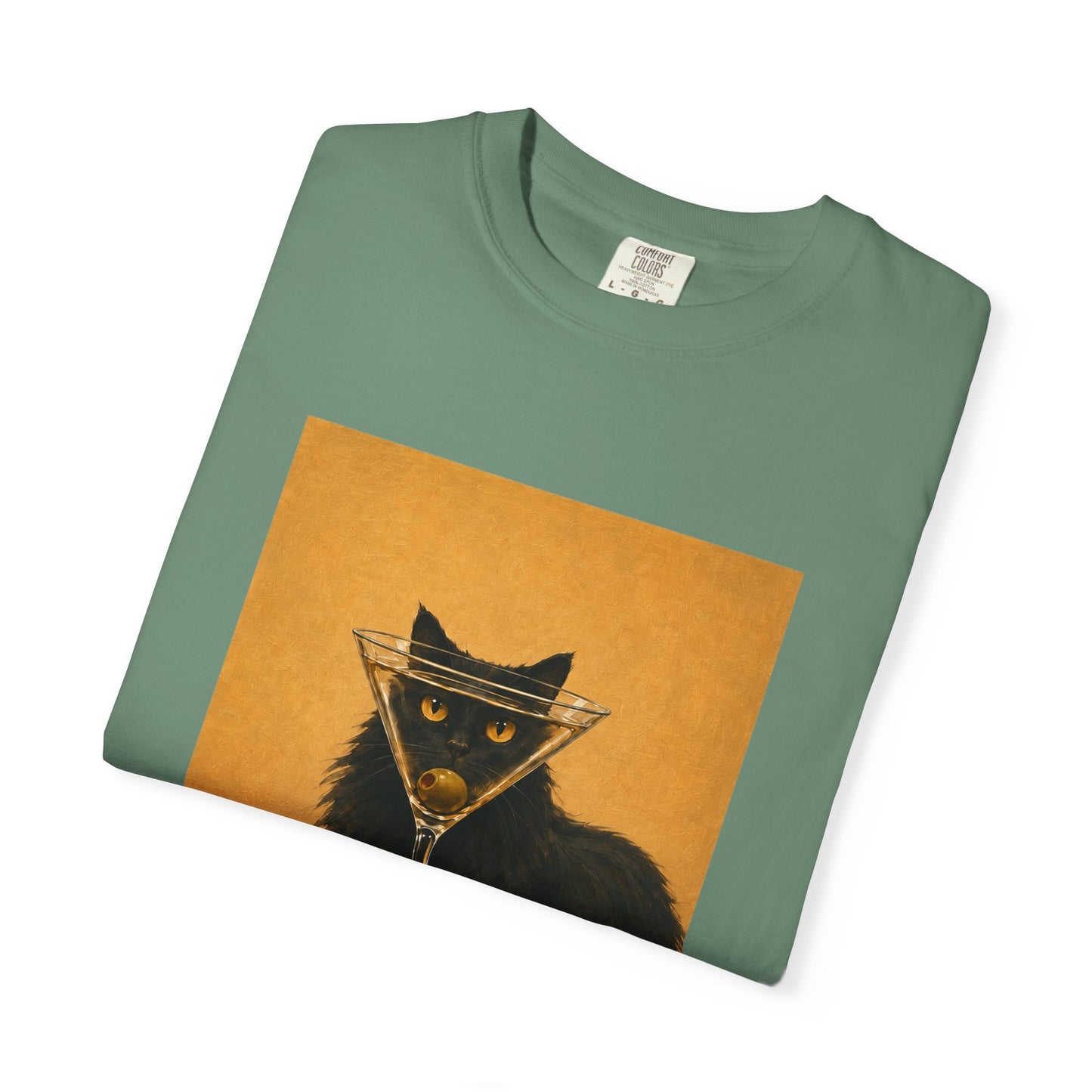 Catini Black Cat Martini T‑Shirt