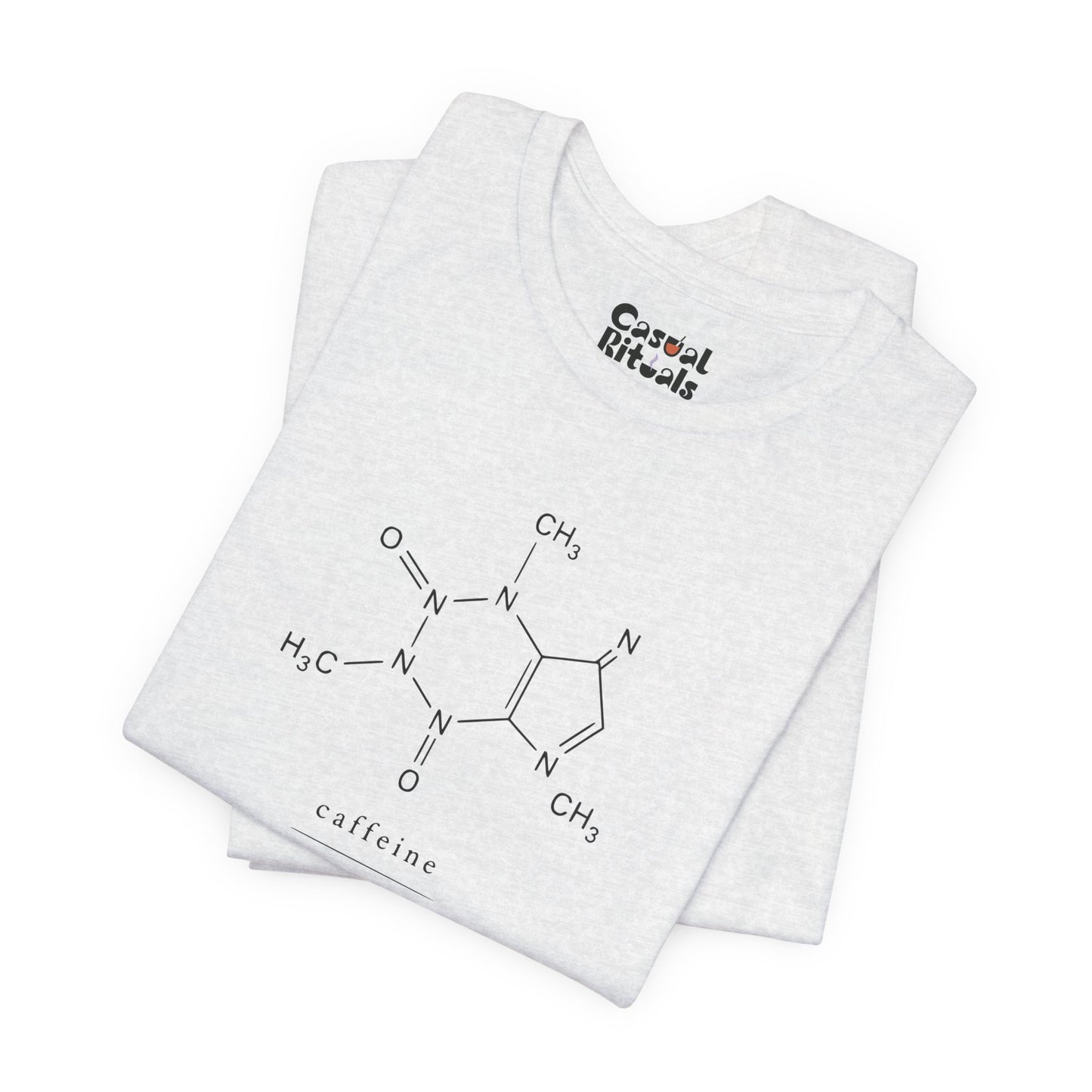 Caffeine Molecule T‑Shirt — “It’s OK to Have a Third Coffee” Graphic Tee