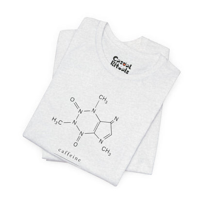 Caffeine Molecule T‑Shirt — “It’s OK to Have a Third Coffee” Graphic Tee