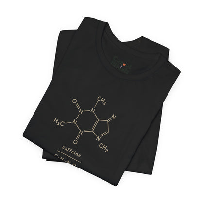 Caffeine Molecule T‑Shirt — “It’s OK to Have a Third Coffee” Graphic Tee