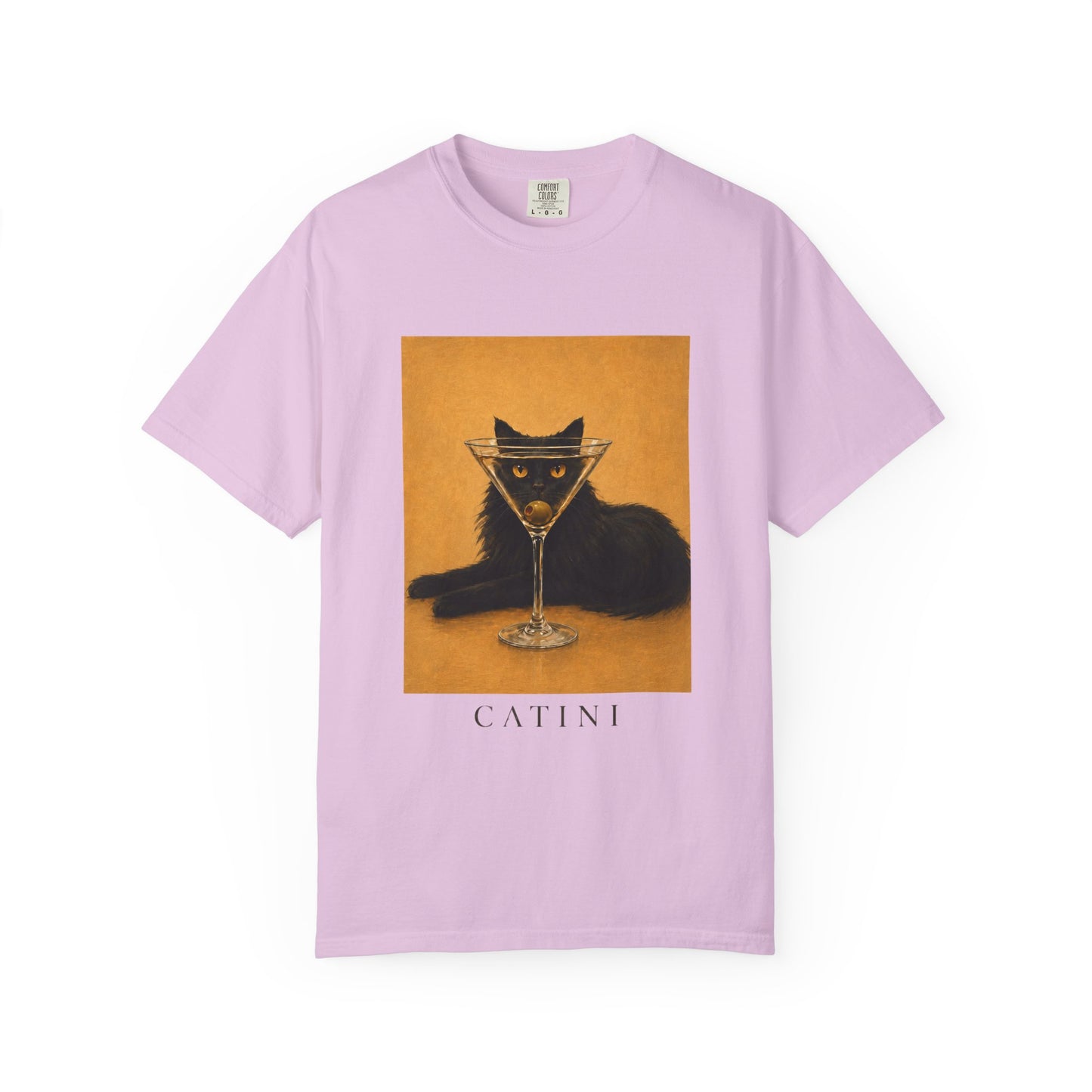 Catini Black Cat Martini T‑Shirt