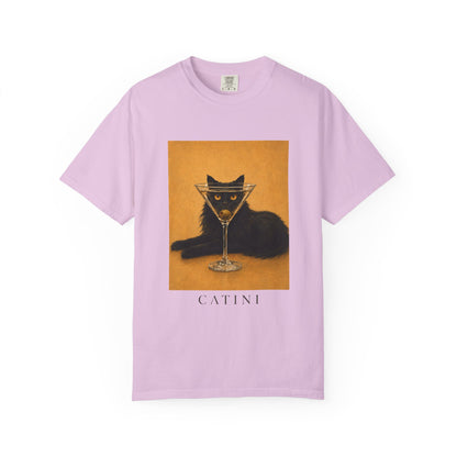 Catini Black Cat Martini T‑Shirt