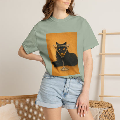 Catini Black Cat Martini T‑Shirt