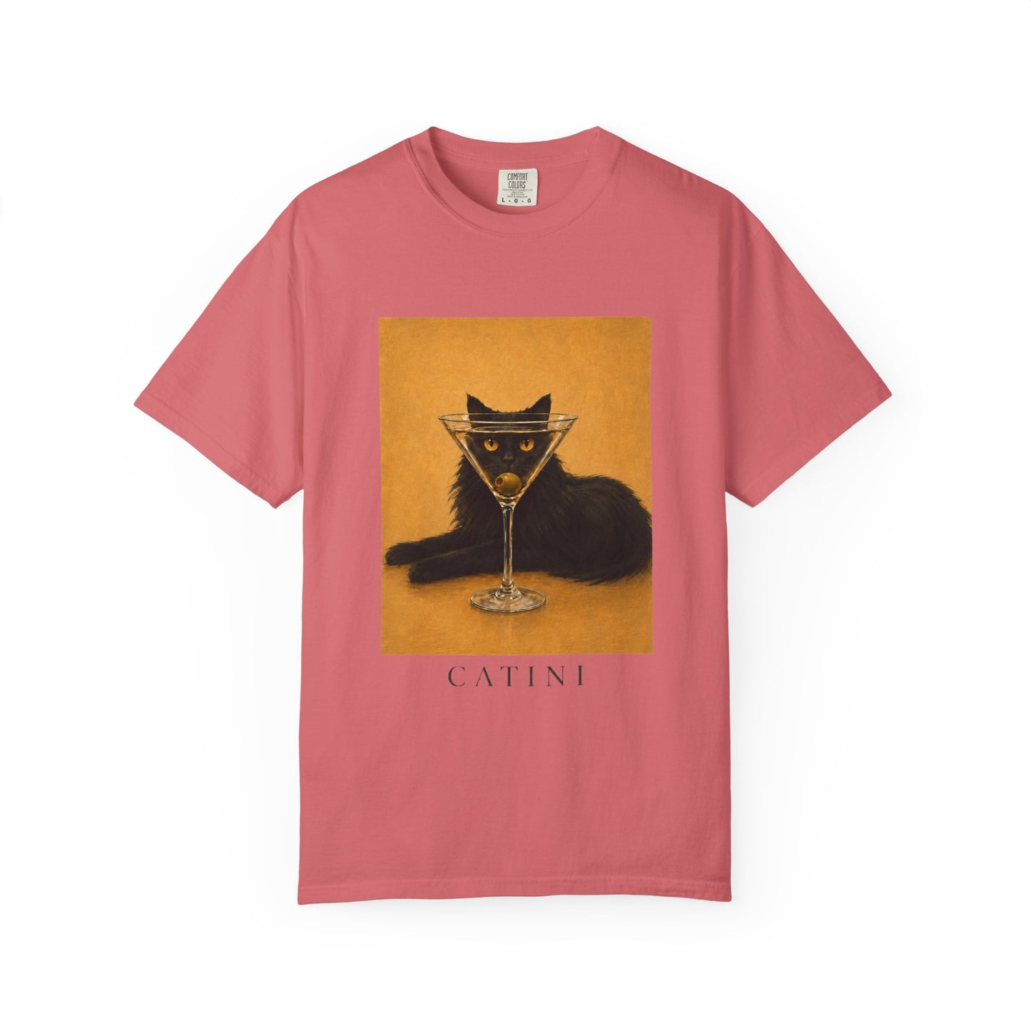 Catini Black Cat Martini T‑Shirt