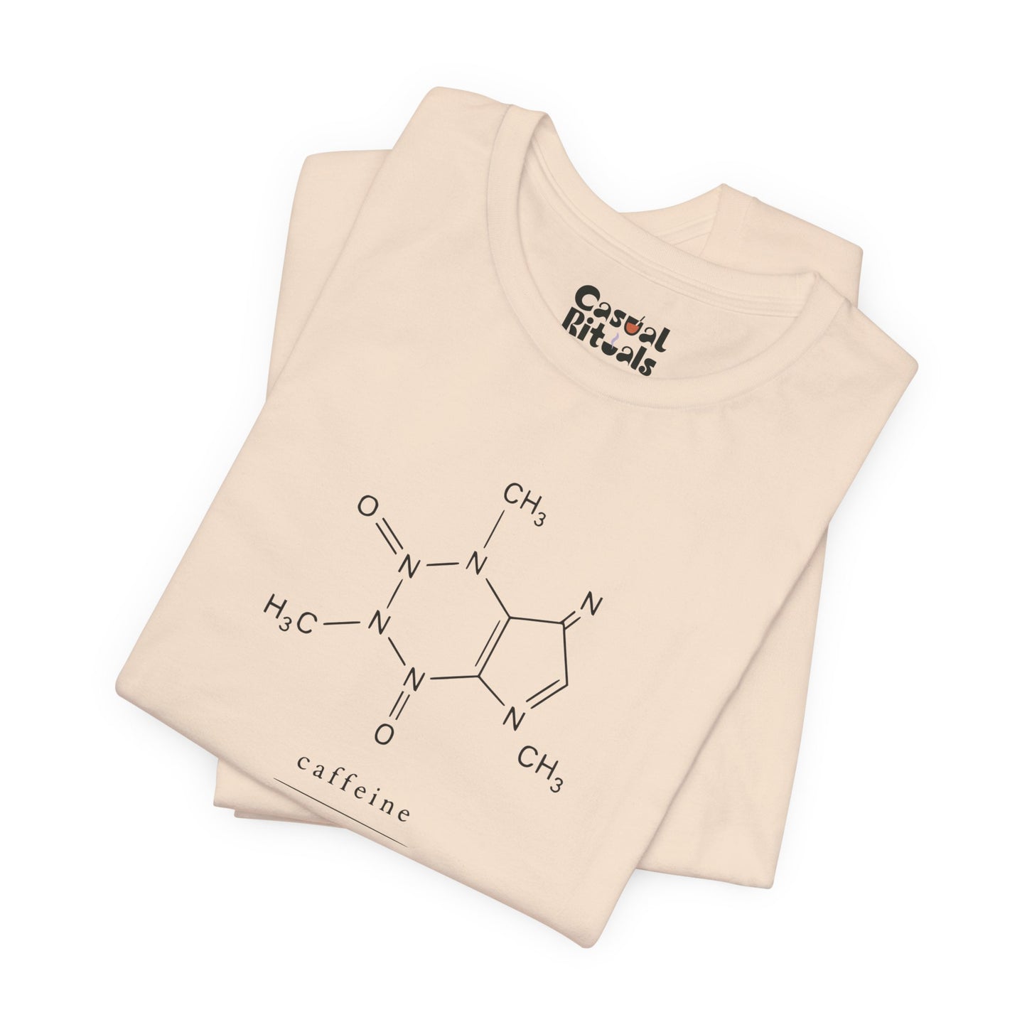 Caffeine Molecule T‑Shirt — “It’s OK to Have a Third Coffee” Graphic Tee