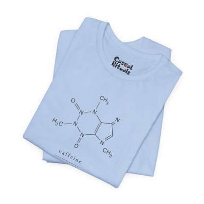 Caffeine Molecule T‑Shirt — “It’s OK to Have a Third Coffee” Graphic Tee