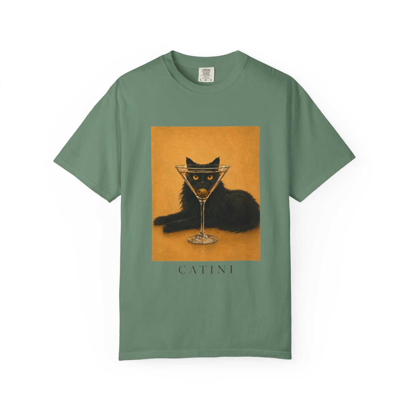Catini Black Cat Martini T‑Shirt