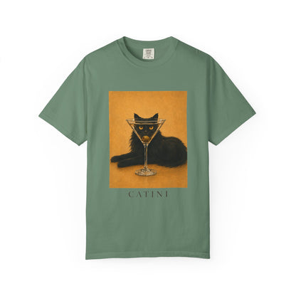 Catini Black Cat Martini T‑Shirt
