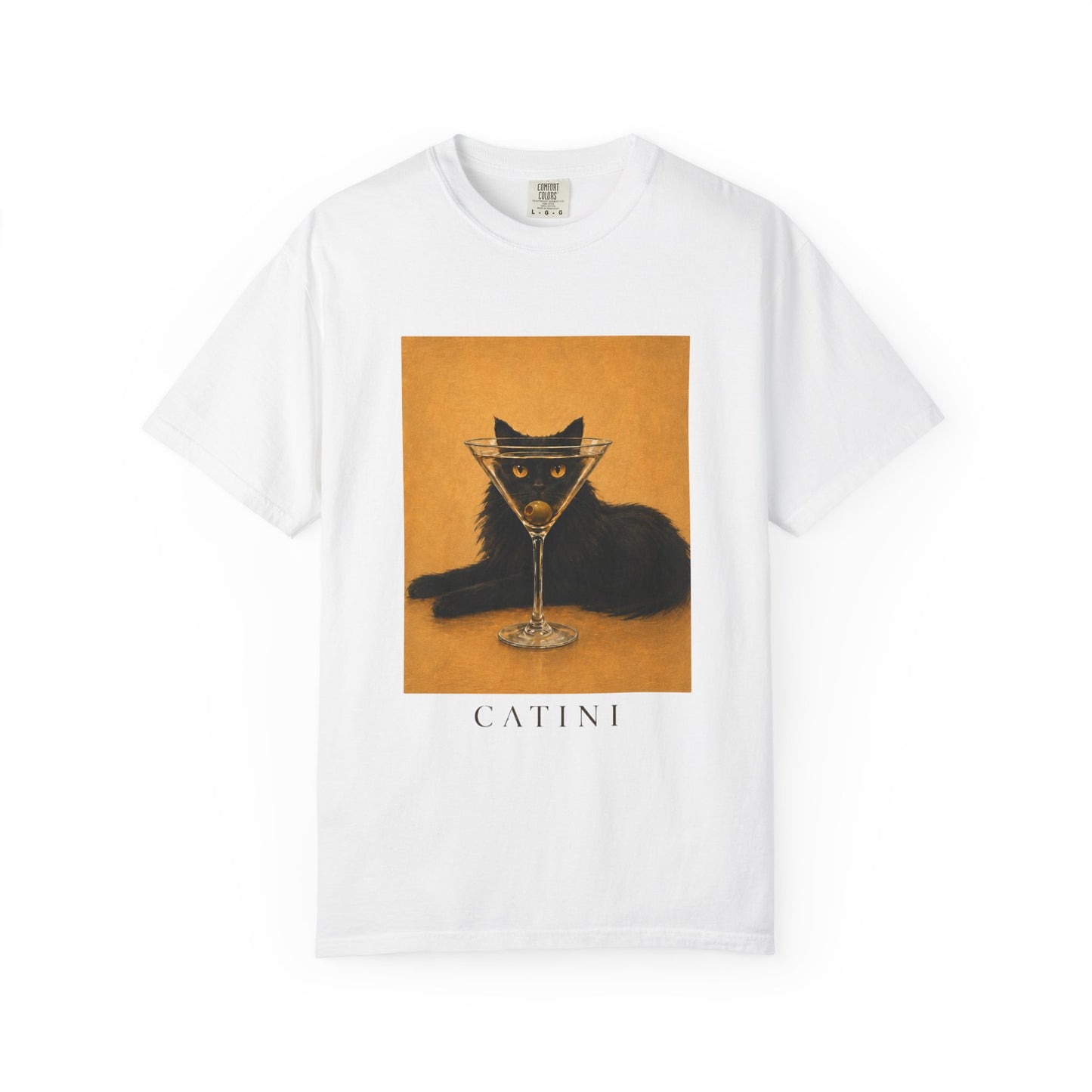 Catini Black Cat Martini T‑Shirt