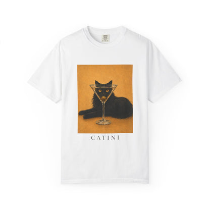 Catini Black Cat Martini T‑Shirt
