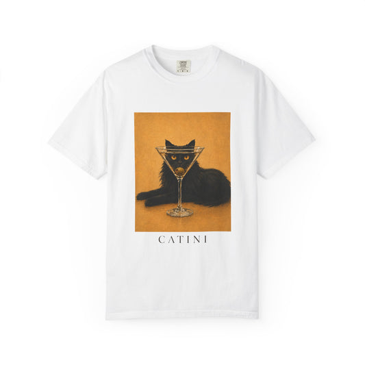 Catini Black Cat Martini T‑Shirt