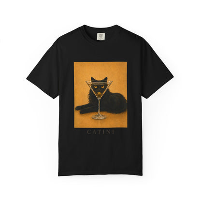 Catini Black Cat Martini T‑Shirt