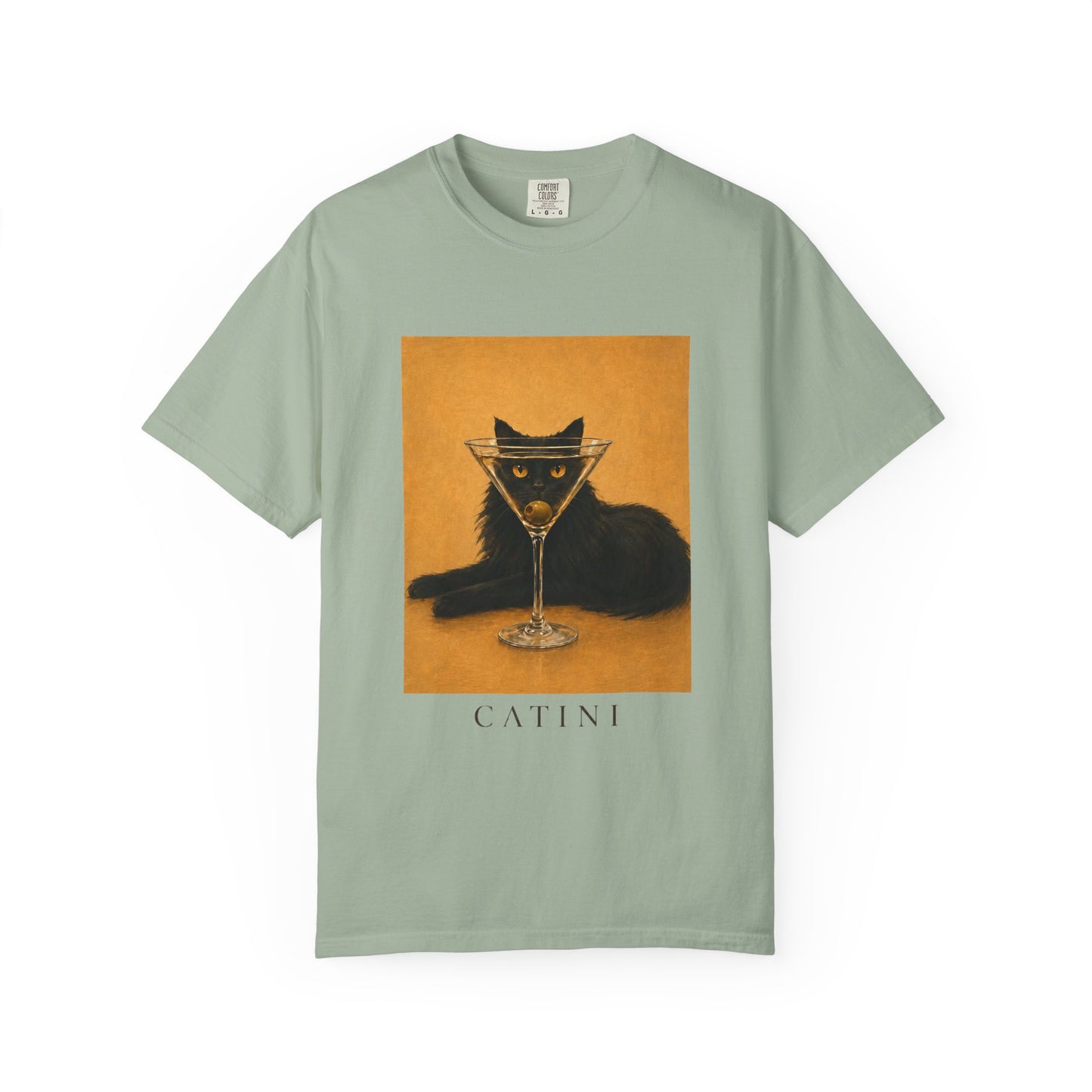 Catini Black Cat Martini T‑Shirt
