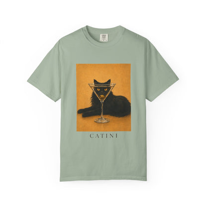 Catini Black Cat Martini T‑Shirt