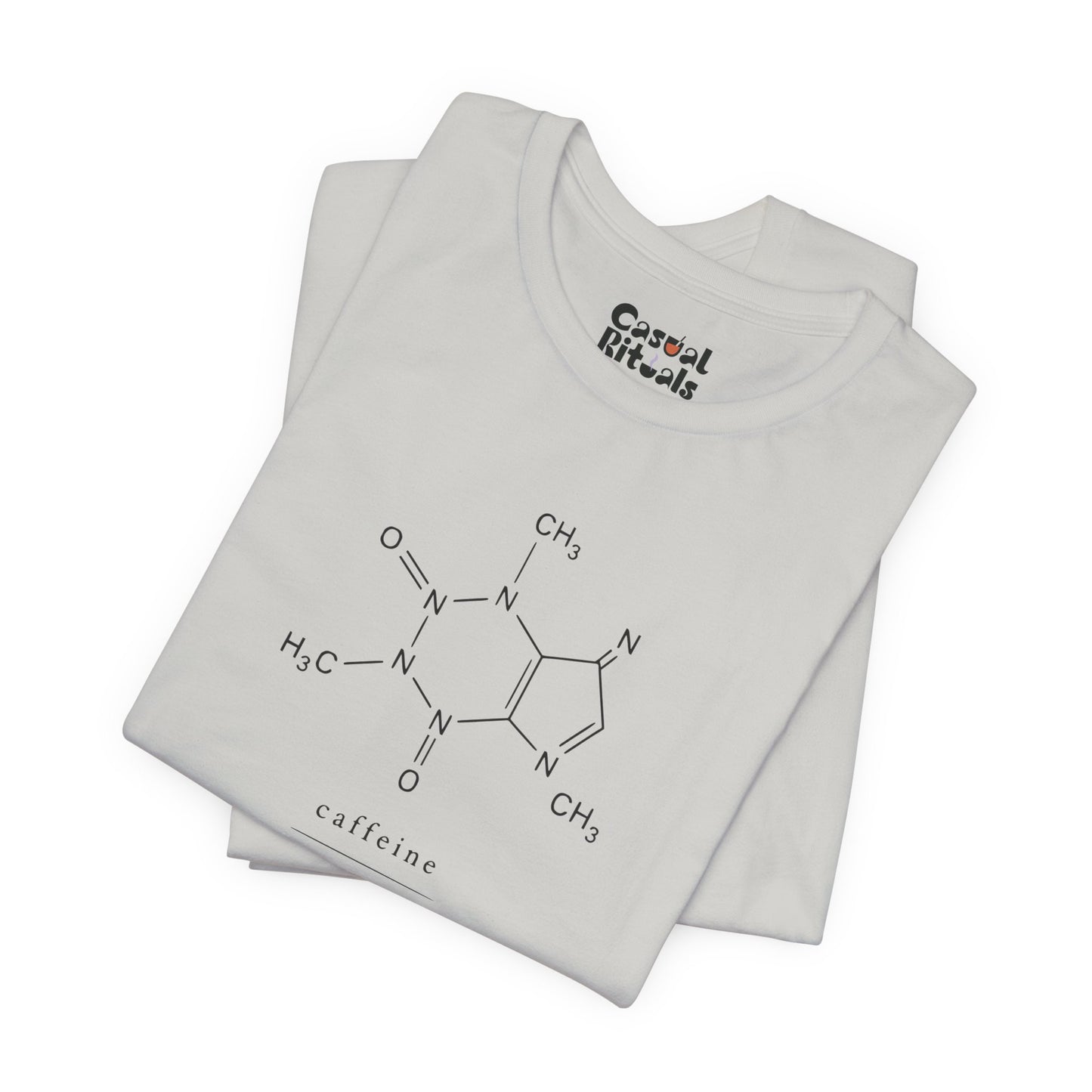Caffeine Molecule T‑Shirt — “It’s OK to Have a Third Coffee” Graphic Tee