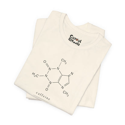 Caffeine Molecule T‑Shirt — “It’s OK to Have a Third Coffee” Graphic Tee