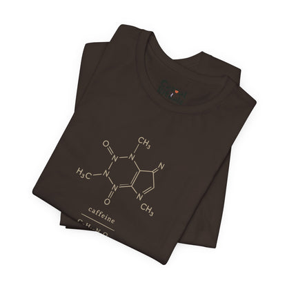 Caffeine Molecule T‑Shirt — “It’s OK to Have a Third Coffee” Graphic Tee